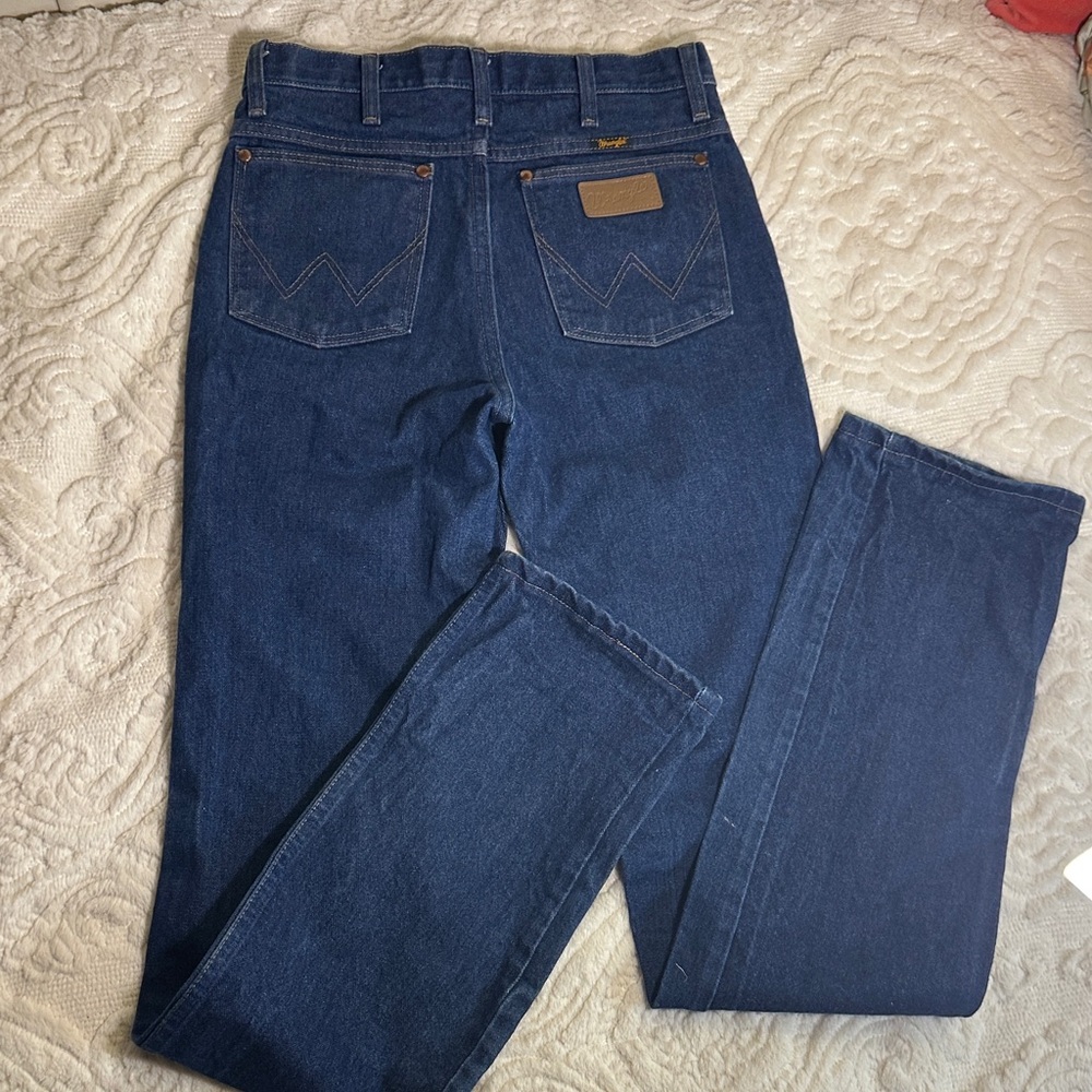 Wrangler Retro Men's vintage 936den dark Straight leg cowboy cut Jeans 30x38